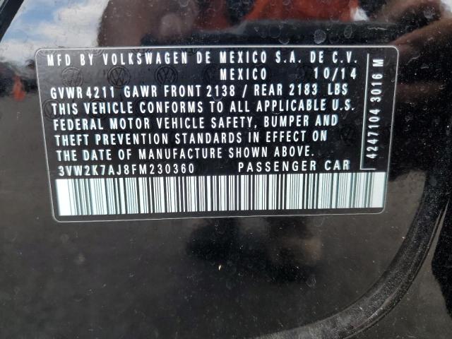 2015 VOLKSWAGEN JETTA BASE 3VW2K7AJ8FM230360