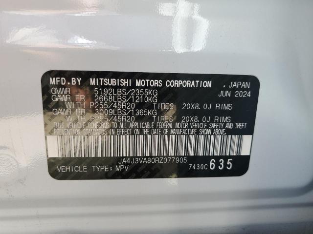 2024 MITSUBISHI OUTLANDER JA4J3VA80RZ077905