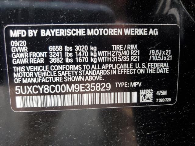 2021 BMW X6 M50I 5UXCY8C00M9E35829