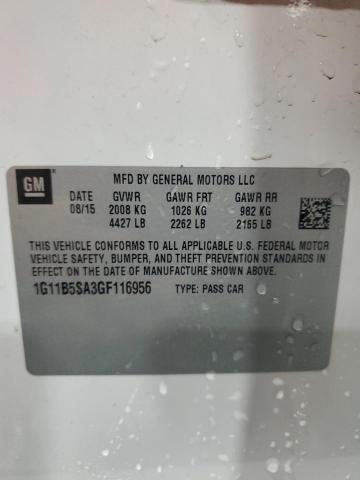2016 CHEVROLET MALIBU LIM - 1G11B5SA3GF116956