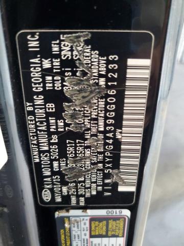 2016 KIA SORENTO LX 5XYPG4A39GG061233