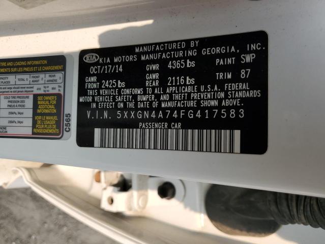 2015 KIA OPTIMA EX 5XXGN4A74FG417583