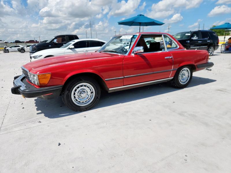 MERCEDES-BENZ 380 SL 1983 red roadster gas WDBBA45A2DB019267 photo #1