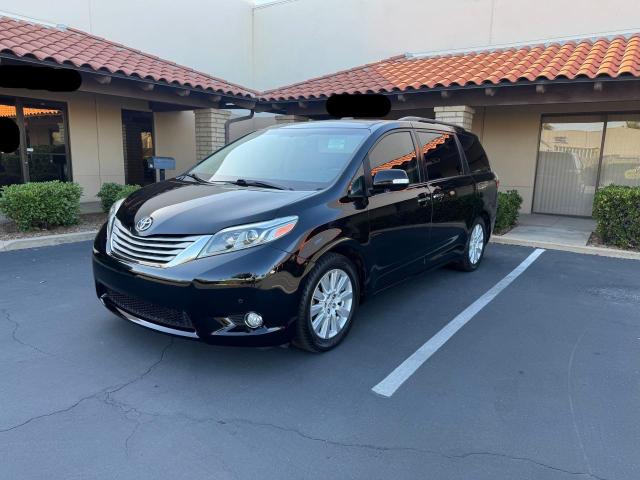 TOYOTA SIENNA XLE 2017 black  Gasoline 5TDYZ3DC6HS850223 photo #3