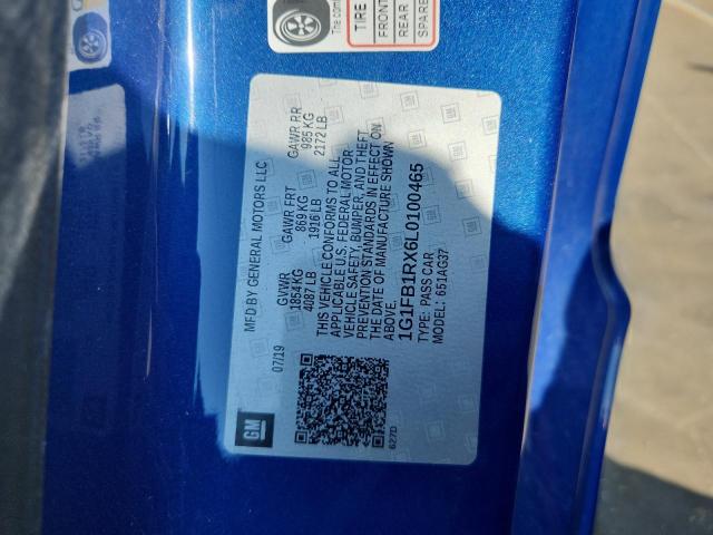 2020 CHEVROLET CAMARO LS 1G1FB1RX6L0100465