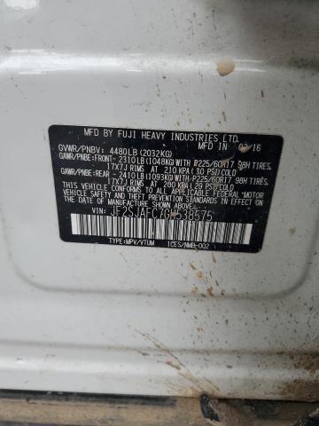 2016 SUBARU FORESTER 2 JF2SJAFC7GH538575