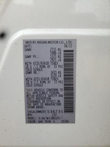 2015 INFINITI QX60 5N1AL0MM2FC536735