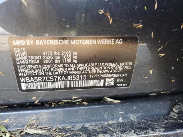 2019 BMW 330XI WBA5R7C57KAJ85315