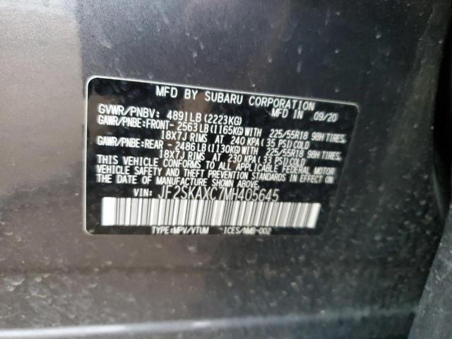 2021 SUBARU FORESTER T JF2SKAXC7MH405645