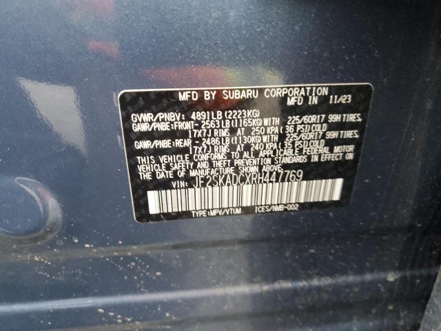 2024 SUBARU FORESTER PREMIUM - JF2SKADCXRH447769