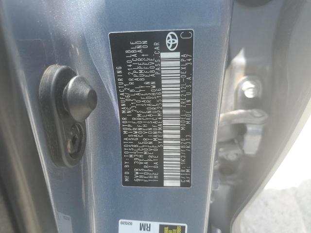 2021 TOYOTA COROLLA LE 5YFEPMAE4MP255166