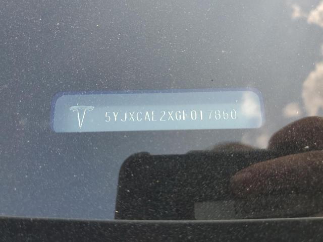2016 TESLA MODEL X 5YJXCAE2XGF017860