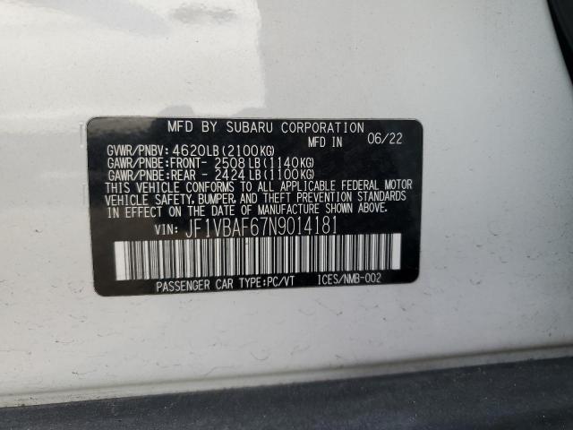 2022 SUBARU WRX PREMIU - JF1VBAF67N9014181