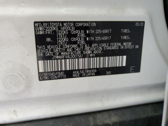 2020 TOYOTA RAV4 LE - JTMM6RFV4LD001561