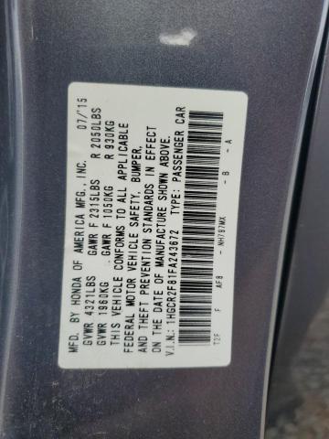2015 HONDA ACCORD EXL 1HGCR2F81FA243672