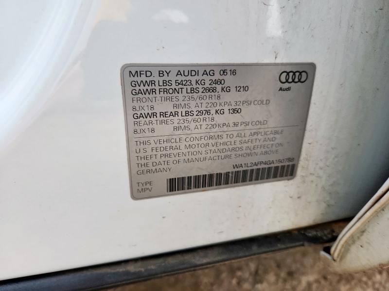 2016 AUDI Q5 PREMIUM - WA1L2AFP4GA150788