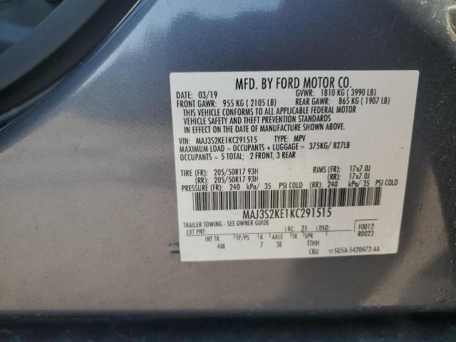 2019 FORD ECOSPORT T MAJ3S2KE1KC291515