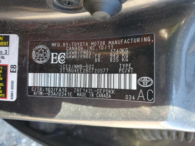 2011 TOYOTA COROLLA BA - 2T1BU4EE2BC720577