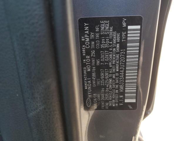 2018 HYUNDAI TUCSON SEL KM8J33A44JU720731