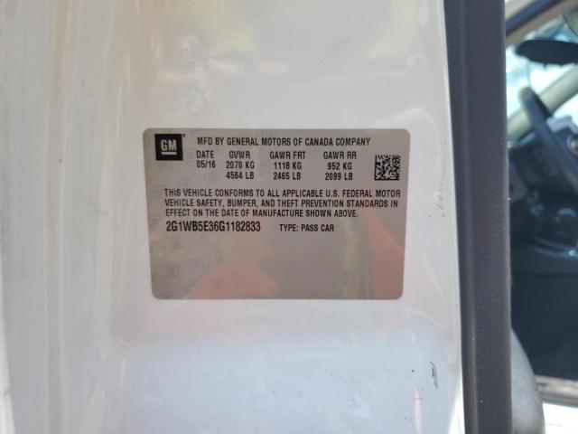 2016 CHEVROLET IMPALA LIM - 2G1WB5E36G1182833