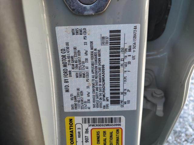 2021 FORD BRONCO SPO 3FMCR9D92MRA50996