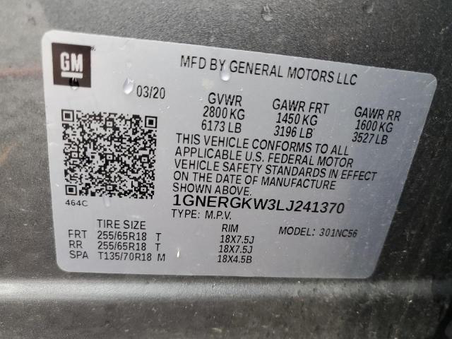 2020 CHEVROLET TRAVERSE L #3296967846