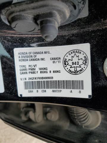 2HGFA1F69BH009059 2011 HONDA CIVIC