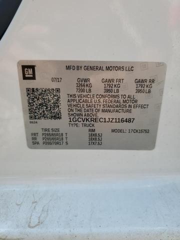 2018 CHEVROLET 1500 1GCVKREC1JZ116487
