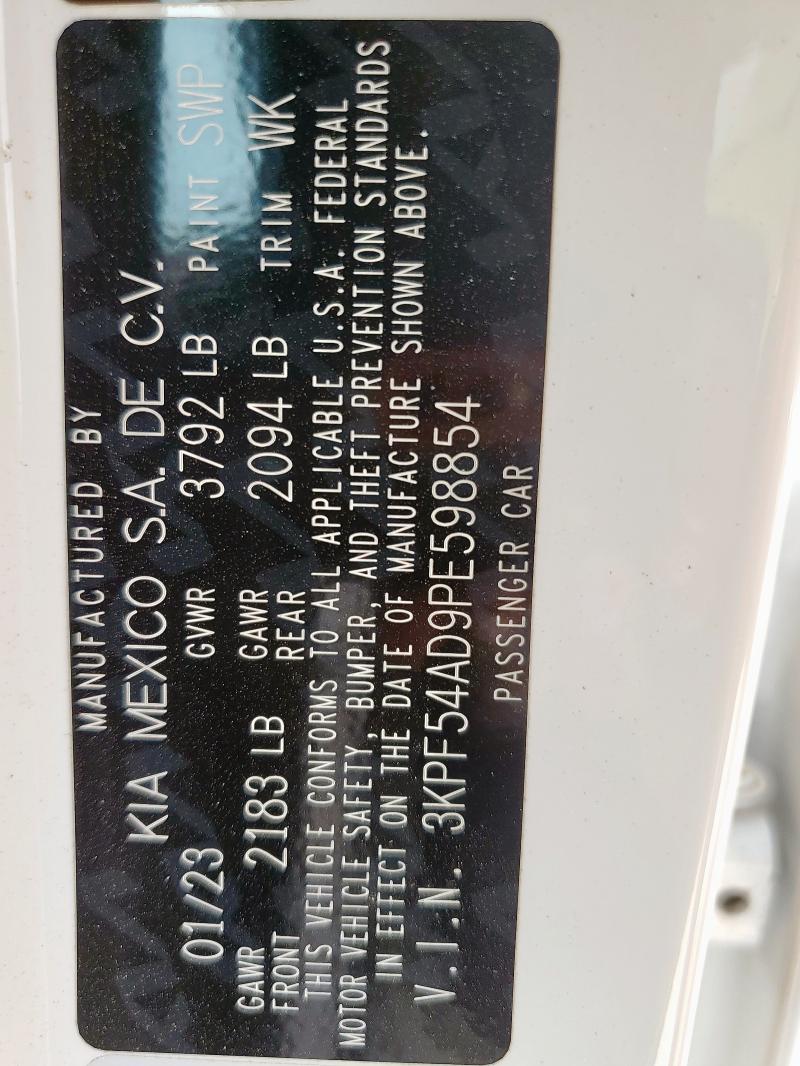 2023 KIA FORTE GT L - 3KPF54AD9PE598854