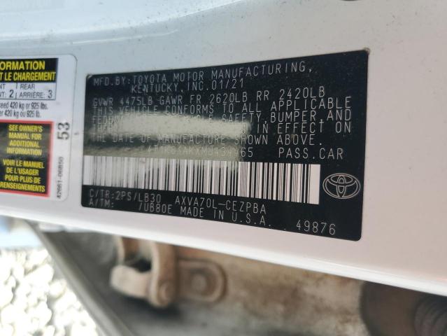 2021 TOYOTA CAMRY XSE - 4T1K61AKXMU434465