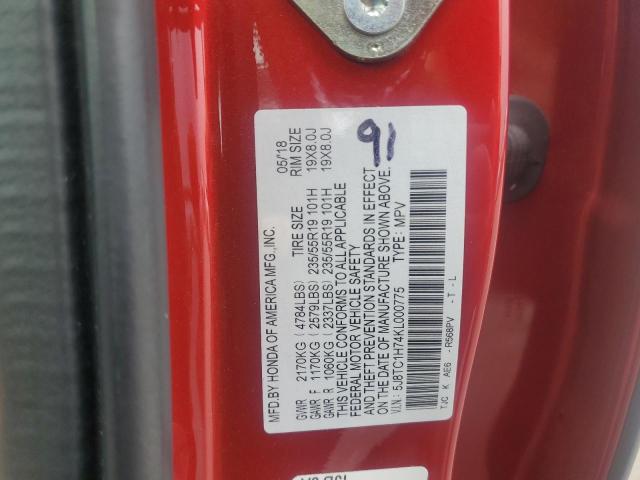 2019 ACURA RDX ADVANC 5J8TC1H74KL000775