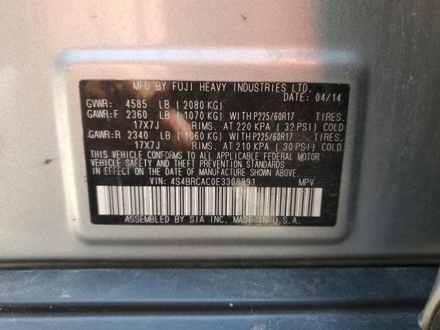 2014 SUBARU OUTBACK 2. - 4S4BRCAC0E3308991