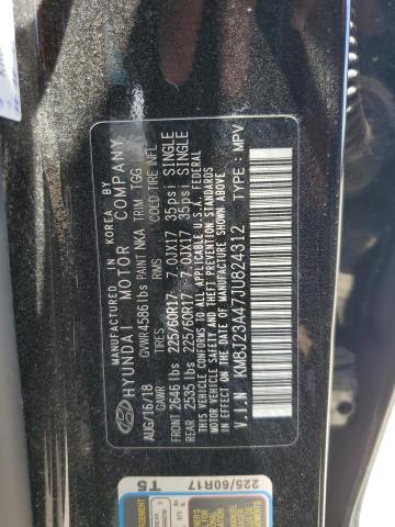 2018 HYUNDAI TUCSON SE KM8J23A47JU824312