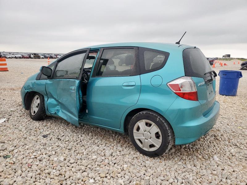HONDA FIT 2013 teal  gas JHMGE8H37DC041743 photo #3