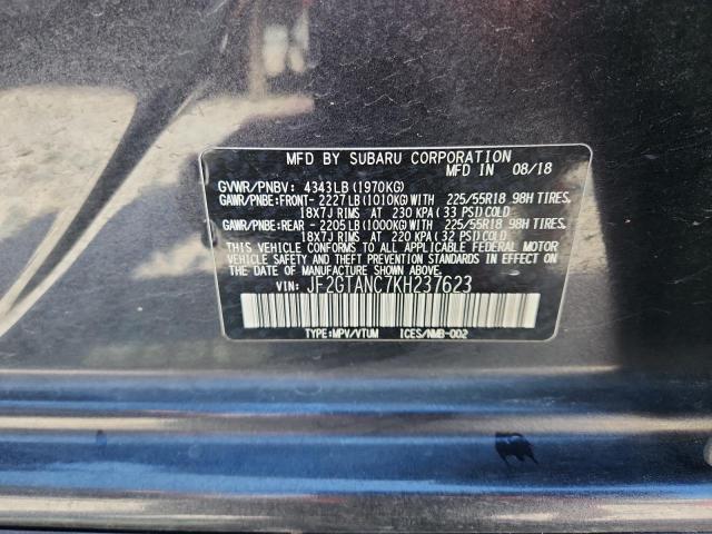 2019 SUBARU CROSSTREK - JF2GTANC7KH237623