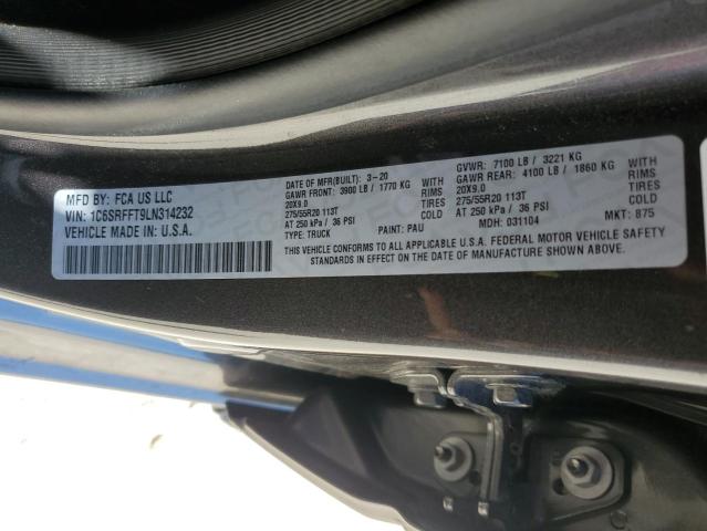 2020 RAM 1500 BIG H 1C6SRFFT9LN314232