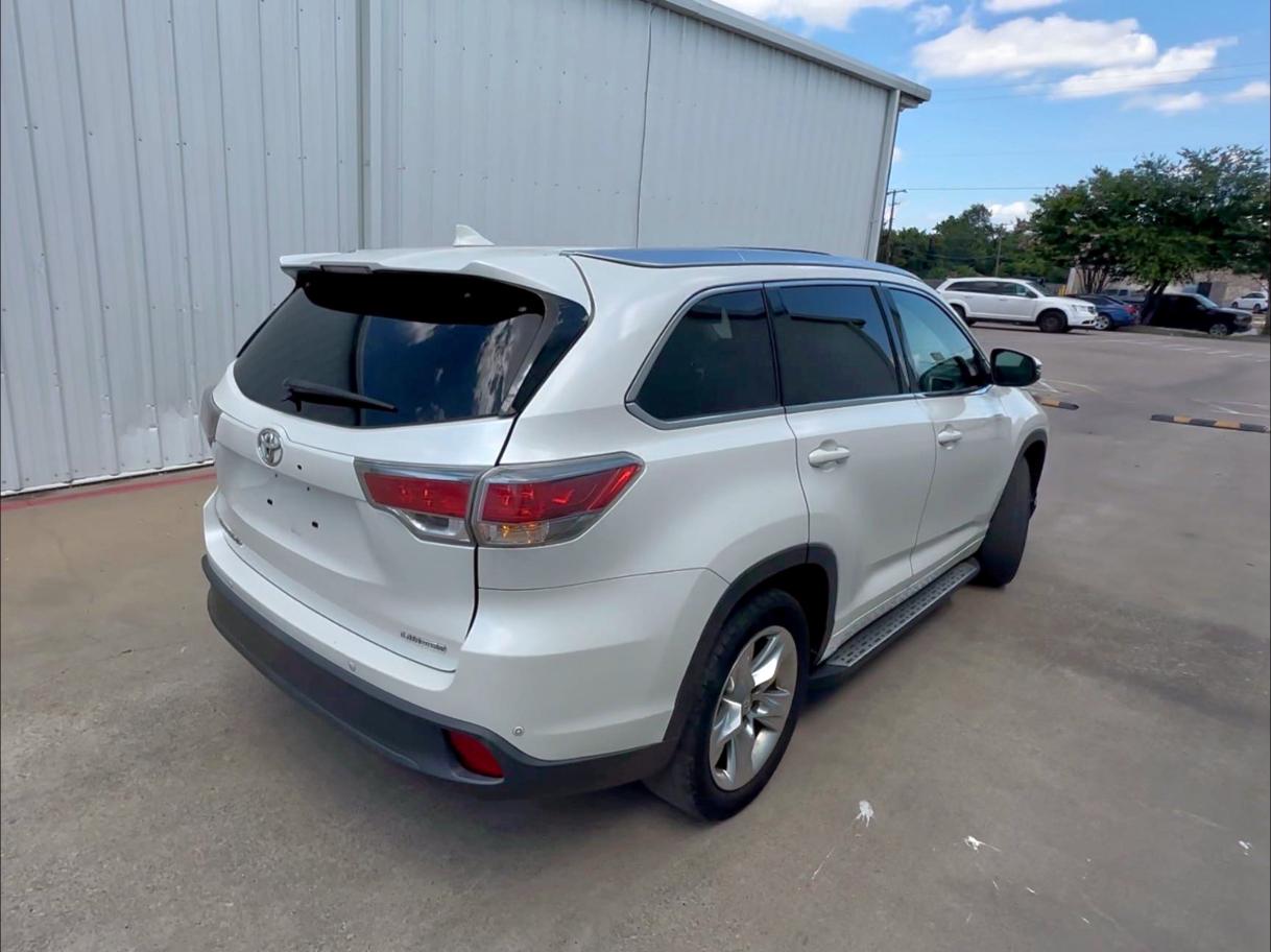 Vin: 5tdykrfh8es007510, lot: 63150215, toyota highlander limited 20144