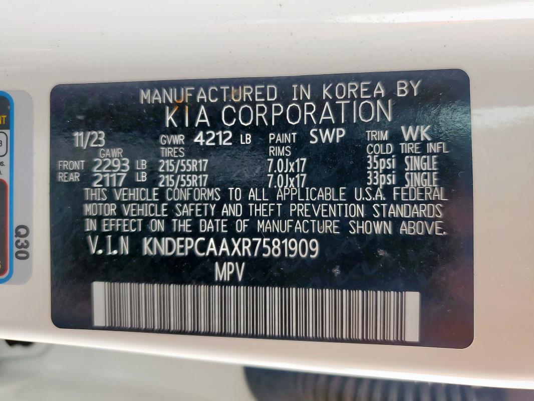 2024 KIA SELTOS LX KNDEPCAAXR7581909