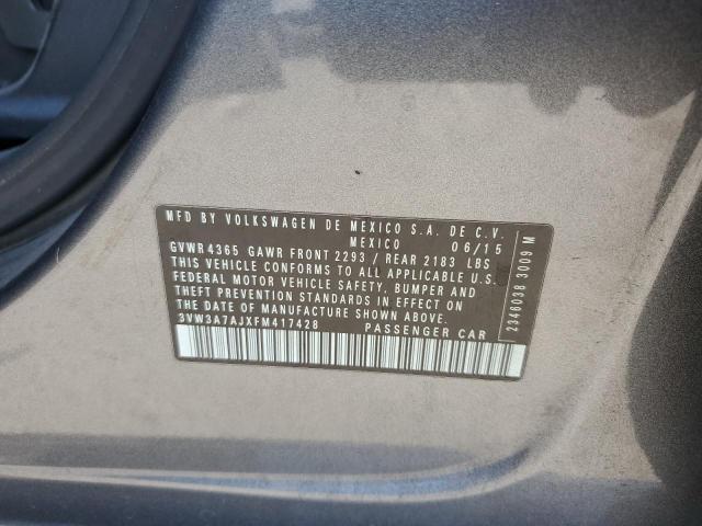 2015 VOLKSWAGEN JETTA TDI 3VW3A7AJXFM417428