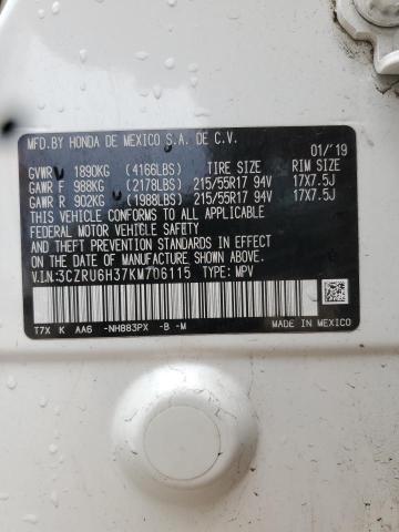 2019 HONDA HR-V LX 3CZRU6H37KM706115