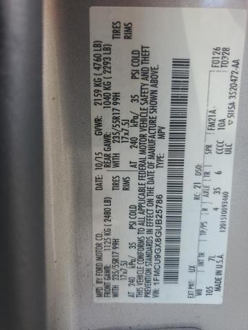 2016 FORD ESCAPE SE - 1FMCU9GX8GUB25786