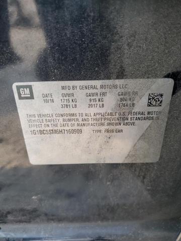 2017 CHEVROLET CRUZE LS - 1G1BC5SM6H7160909