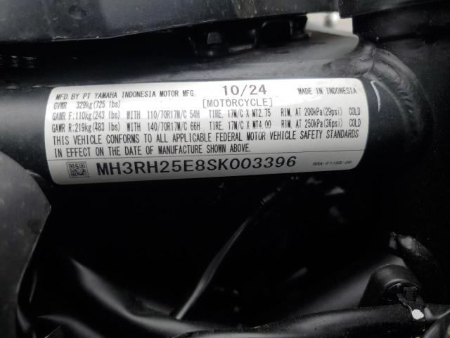 2025 YAMAHA YFZ320 A MH3RH25E8SK003396