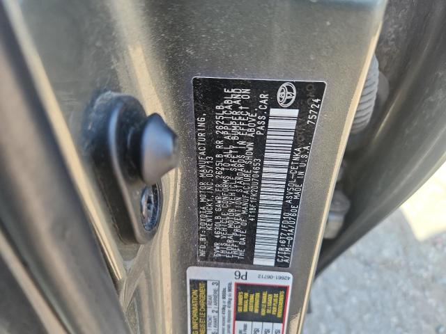 2013 TOYOTA CAMRY L - 4T1BF1FK2DU704653