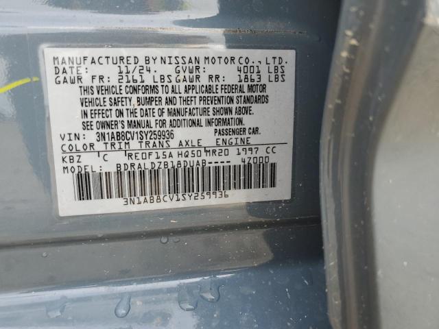 2025 NISSAN SENTRA SV 3N1AB8CV1SY259936