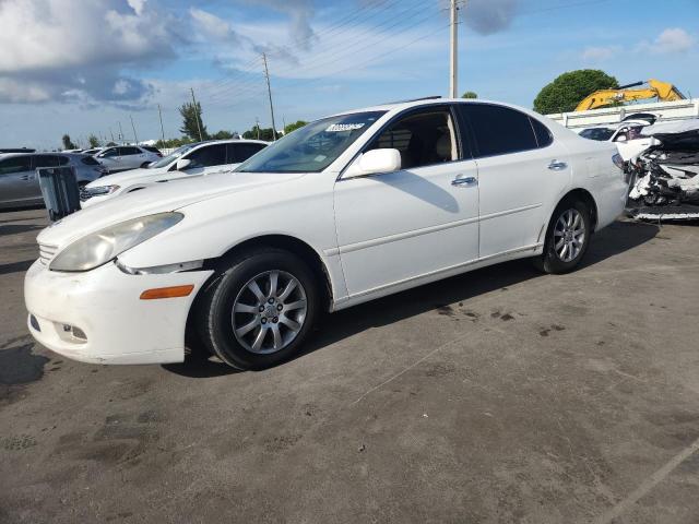 LEXUS ES 300 2002 white  gas JTHBF30G125033728 photo #1