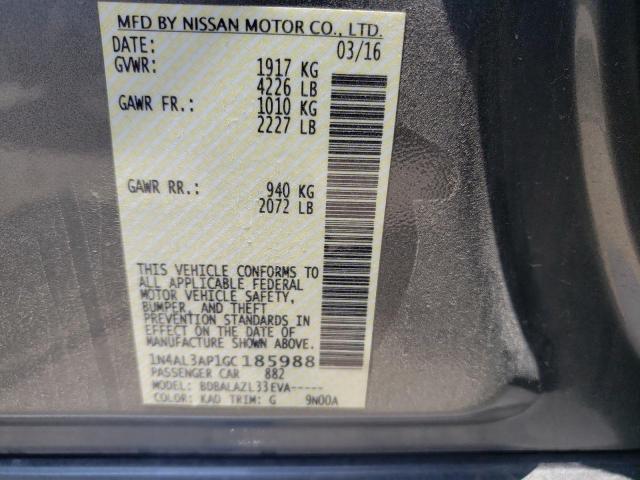 2016 NISSAN ALTIMA 2.5 1N4AL3AP1GC185988