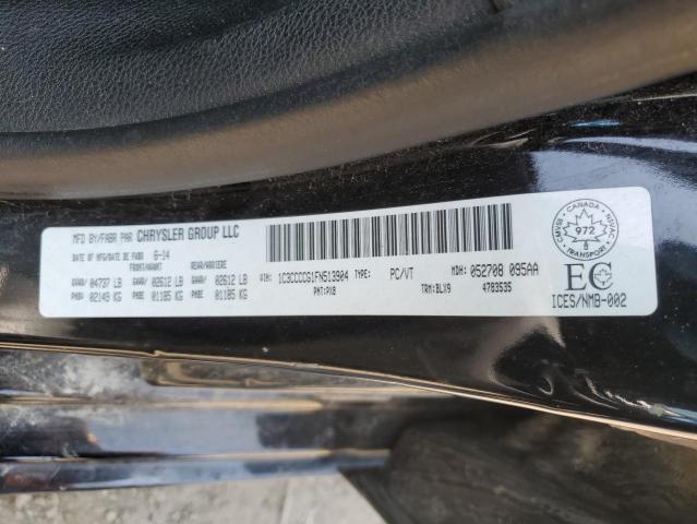 2015 CHRYSLER 200 C 1C3CCCCG1FN513904