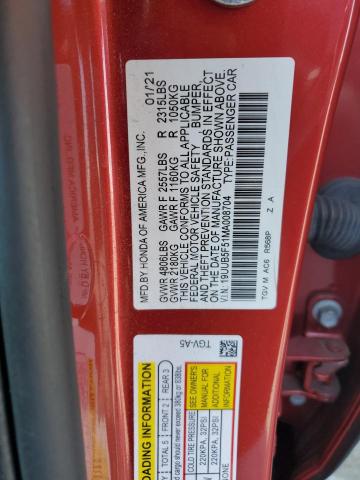 2021 ACURA TLX TECH A 19UUB5F51MA008704