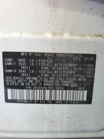 2017 SUBARU OUTBACK 2. 4S4BSANC7H3218258